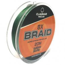 Fir Textil Claumar Pescar 8x Super Braid Strong 20m 28.0kg 0.20mm